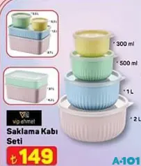 VİP AHMET SAKLAMA KABI SETİ